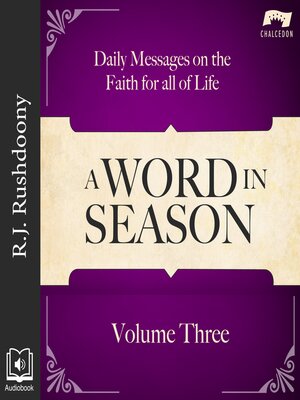 cover image of A Word in Season, Volume 3